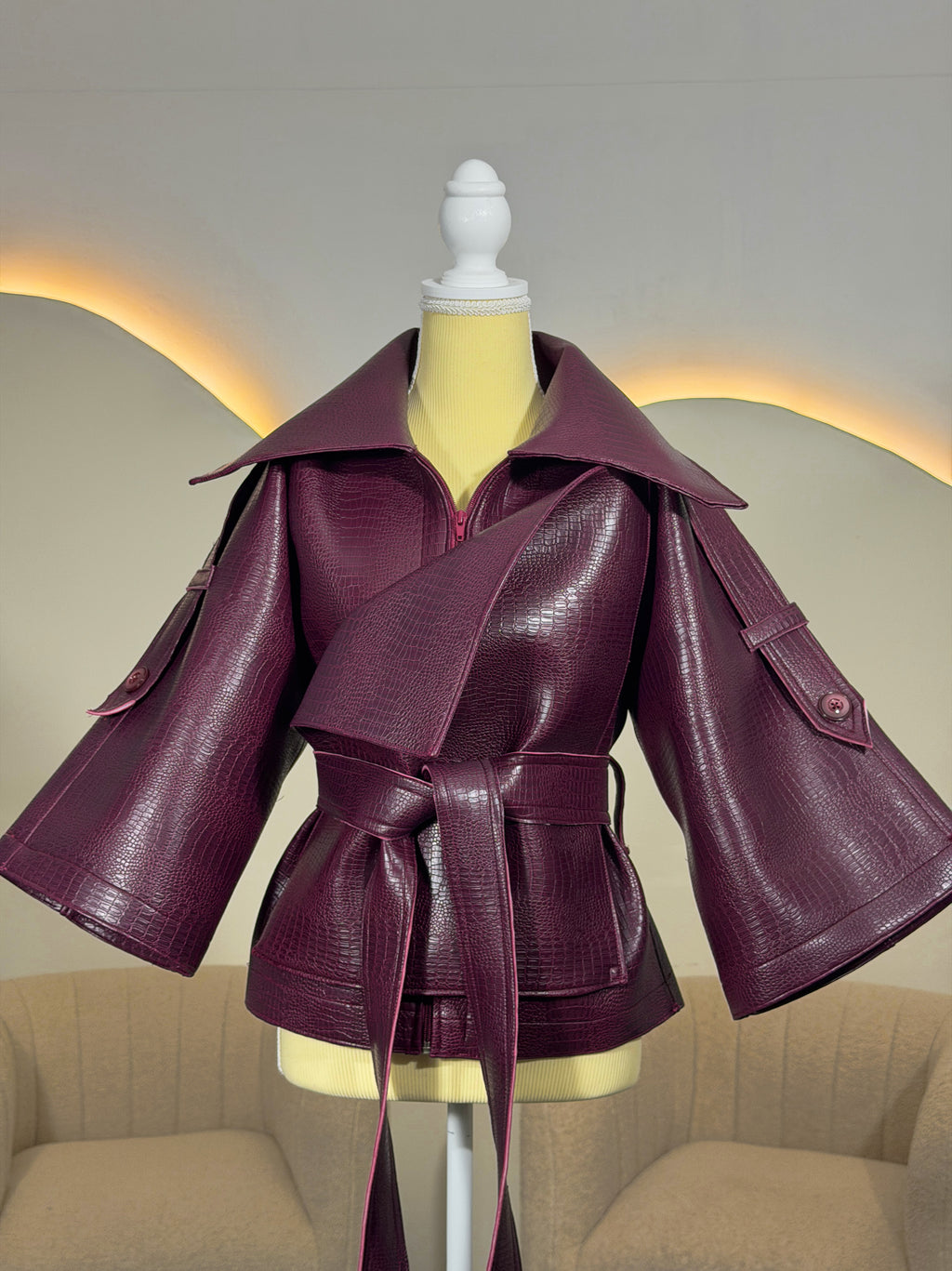 The Regal Faux Leather Jacket